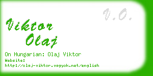 viktor olaj business card